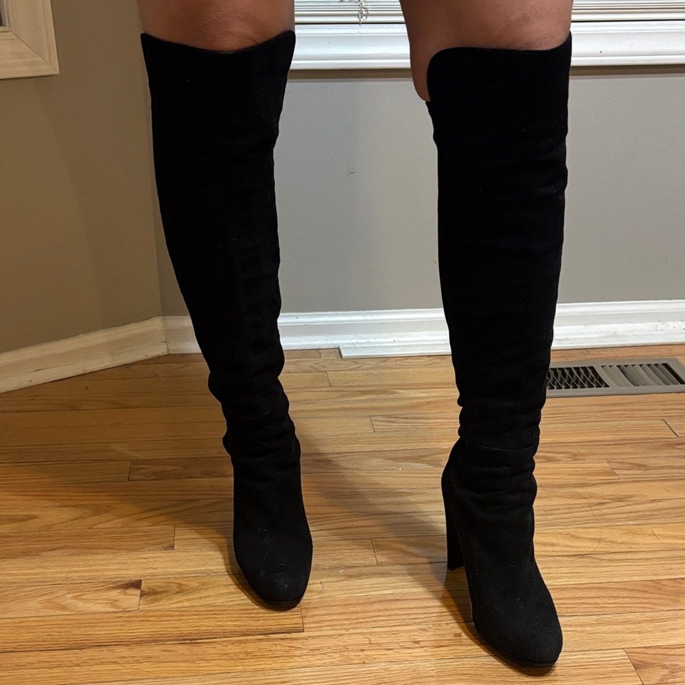 Stuart Weitzman Black Over-the-Knee Boots